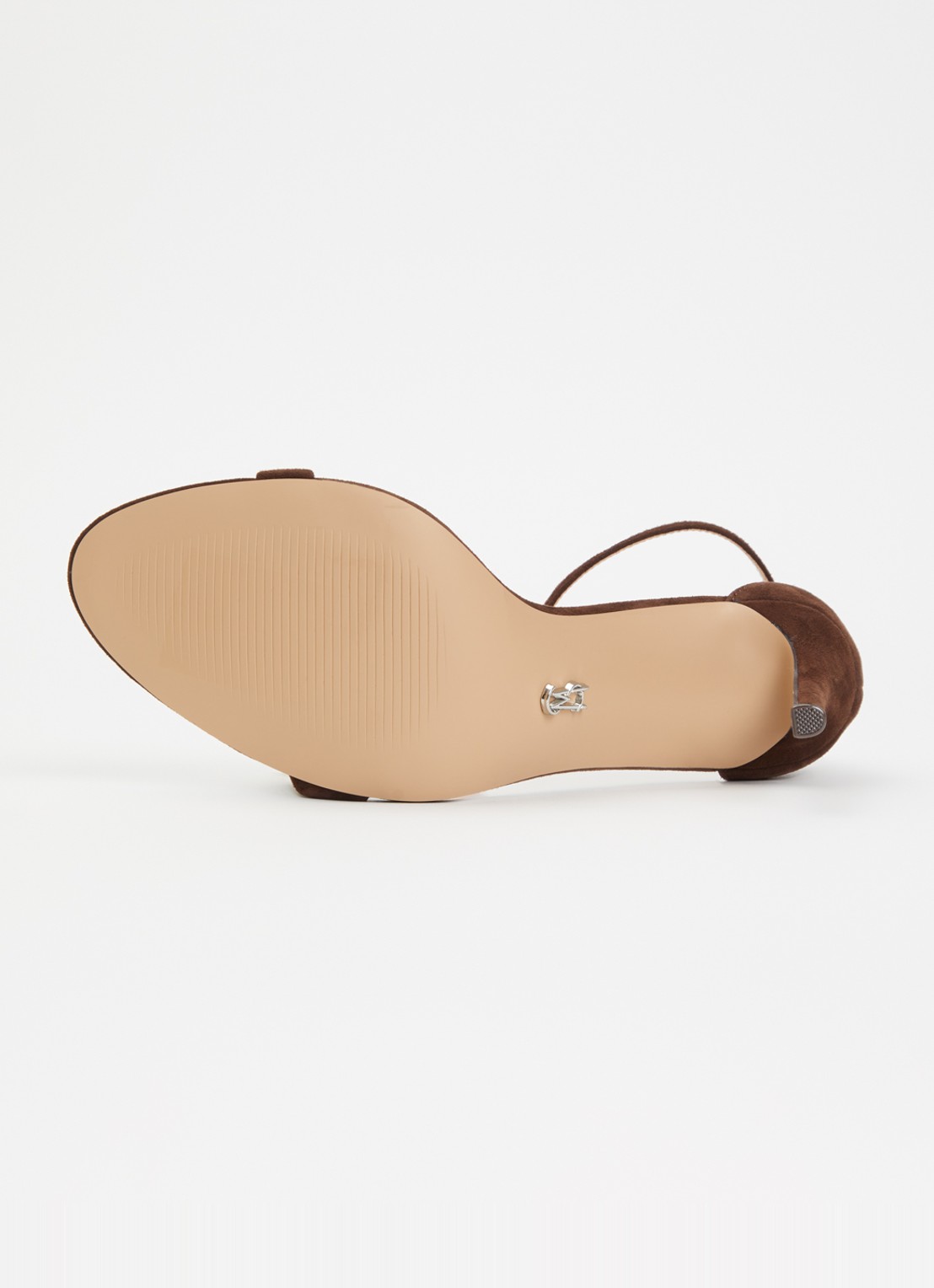 Steve Madden Tecy sandalette van leer - detail 5 donkerbruin