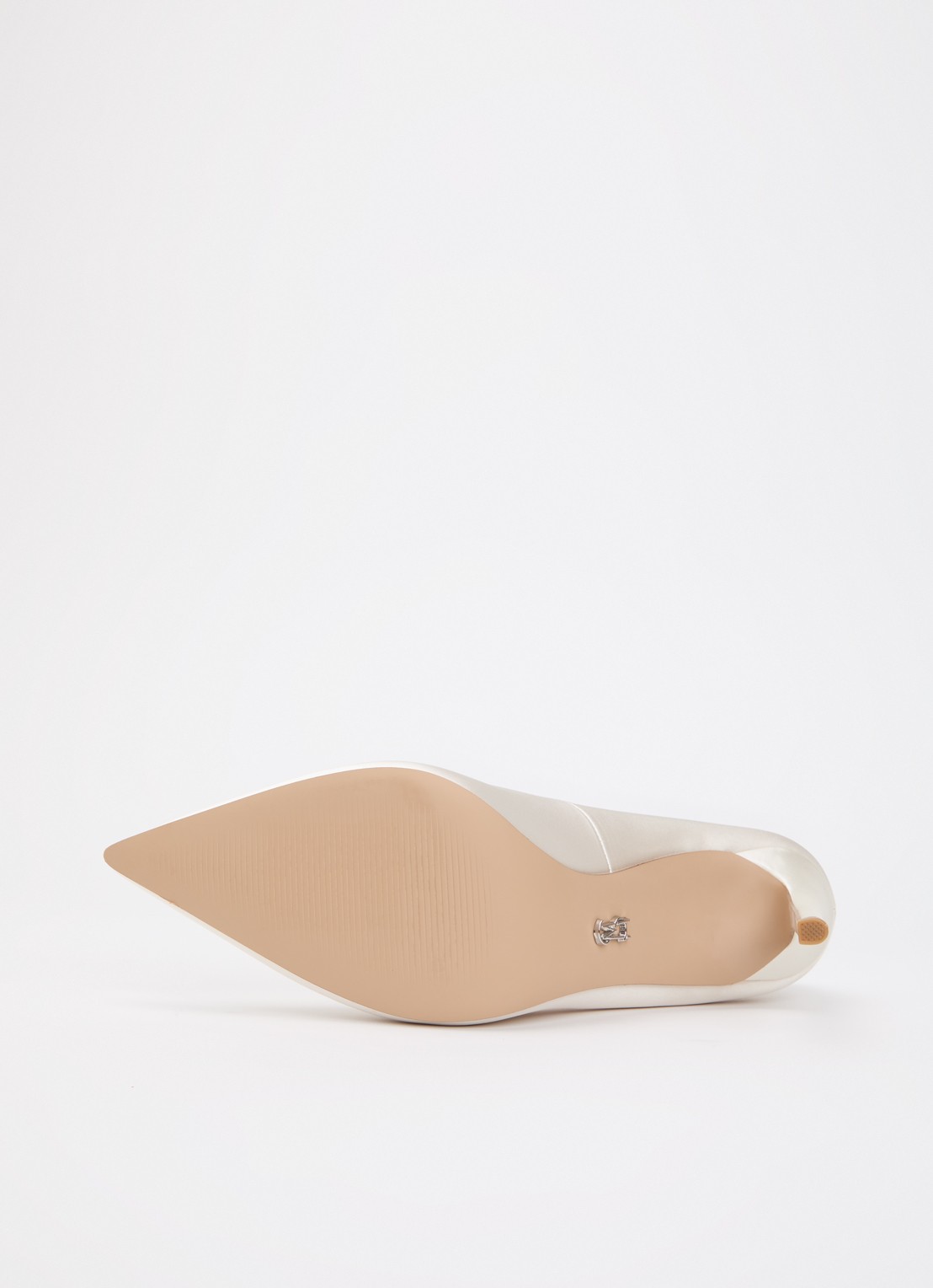 Steve Madden Thrive pump van satijn - detail 5 ivoor