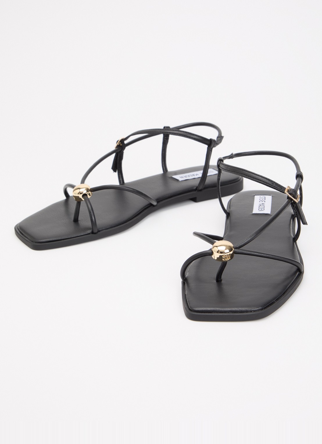 Steve Madden Tiki sandaal - detail zwart