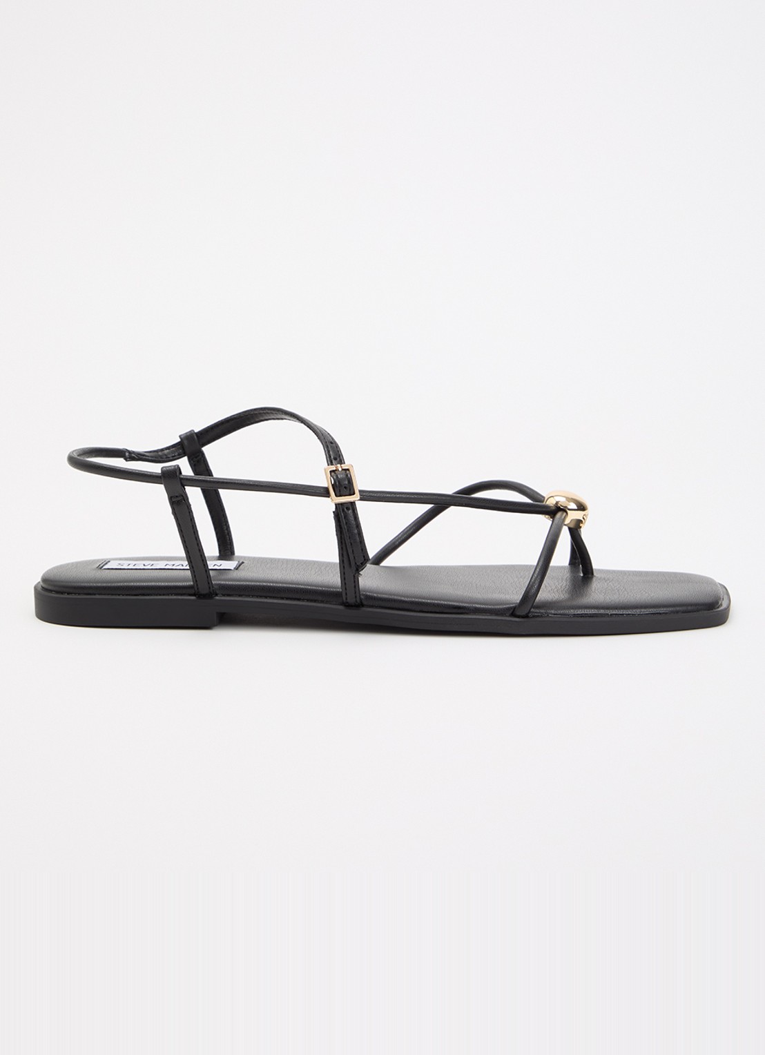 Steve Madden Tiki sandaal - voorkant 5 zwart