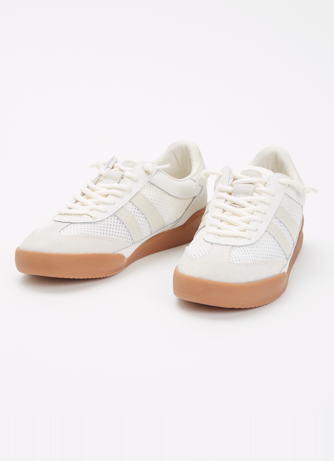 Steve Madden Verdict sneaker met suède details - detail 2 wit