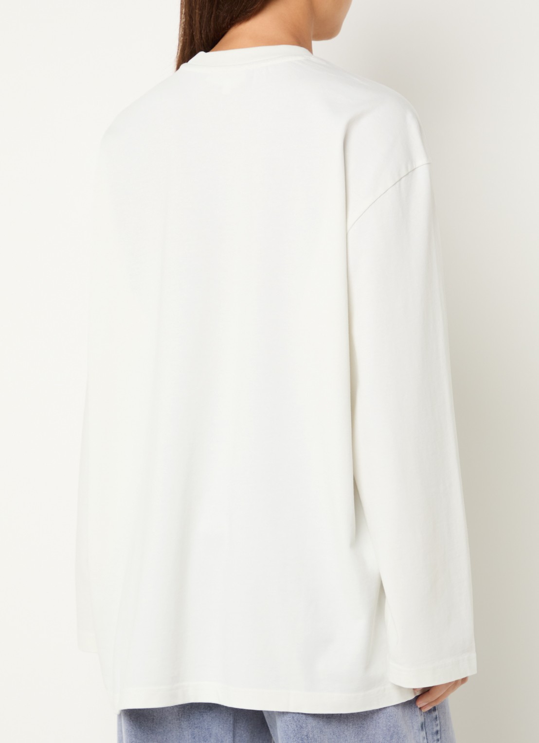 Stieglitz Gineva longsleeve met print - achterkant 3 gebroken wit