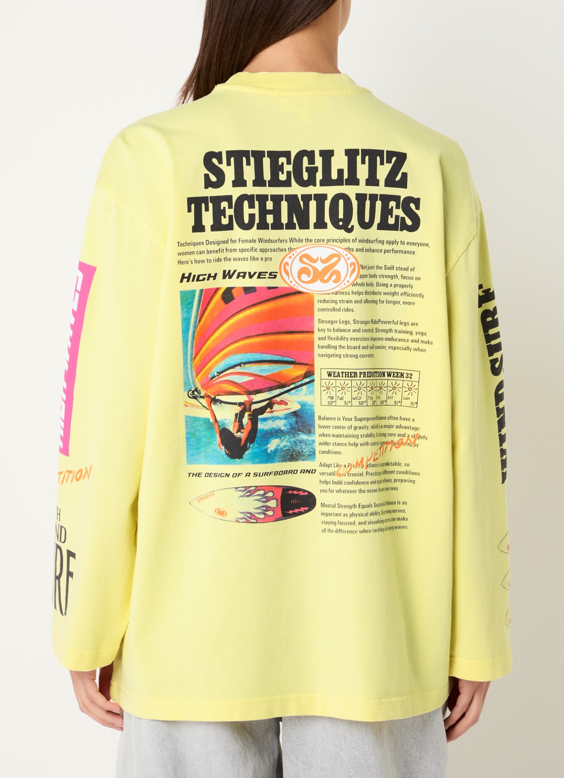 Stieglitz Monica longsleeve met logo- en backprint - detail 4 roze
