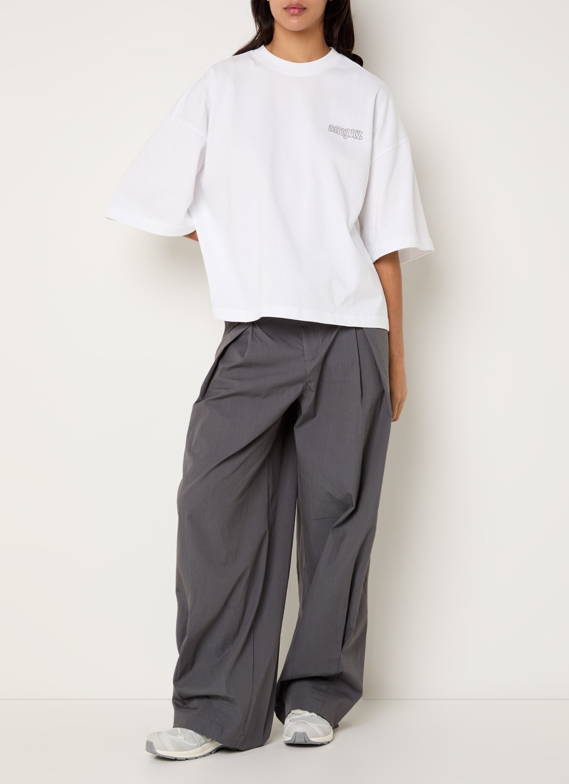 Stieglitz T-shirt met front- en backprint - voorkant 4 wit