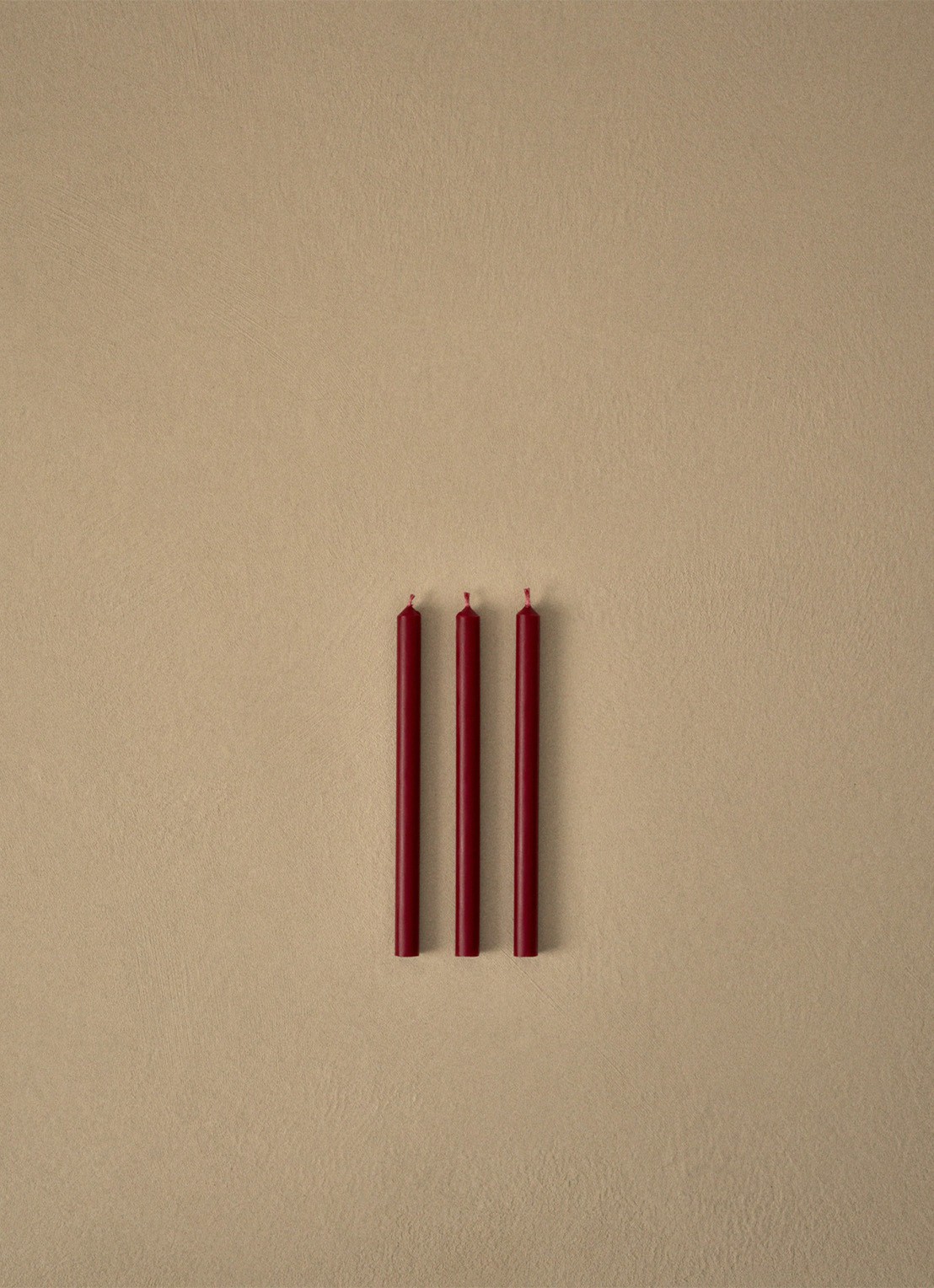 STOFF Nagel Dinerkaars 18 cm set van 12 - voorkant 3 bordeauxrood