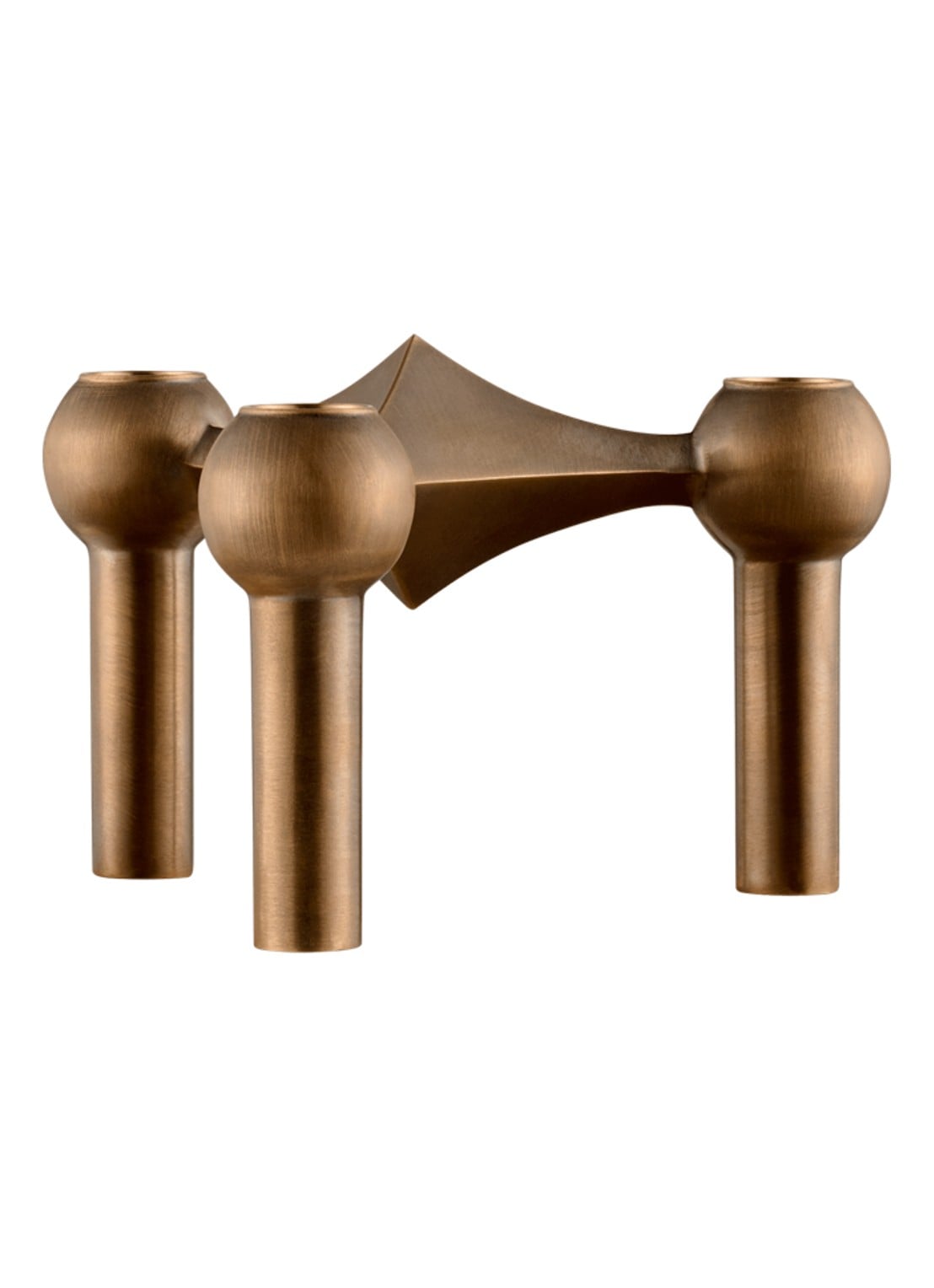STOFF Nagel Kandelaar 6,9 cm  - voorkant 4 brons