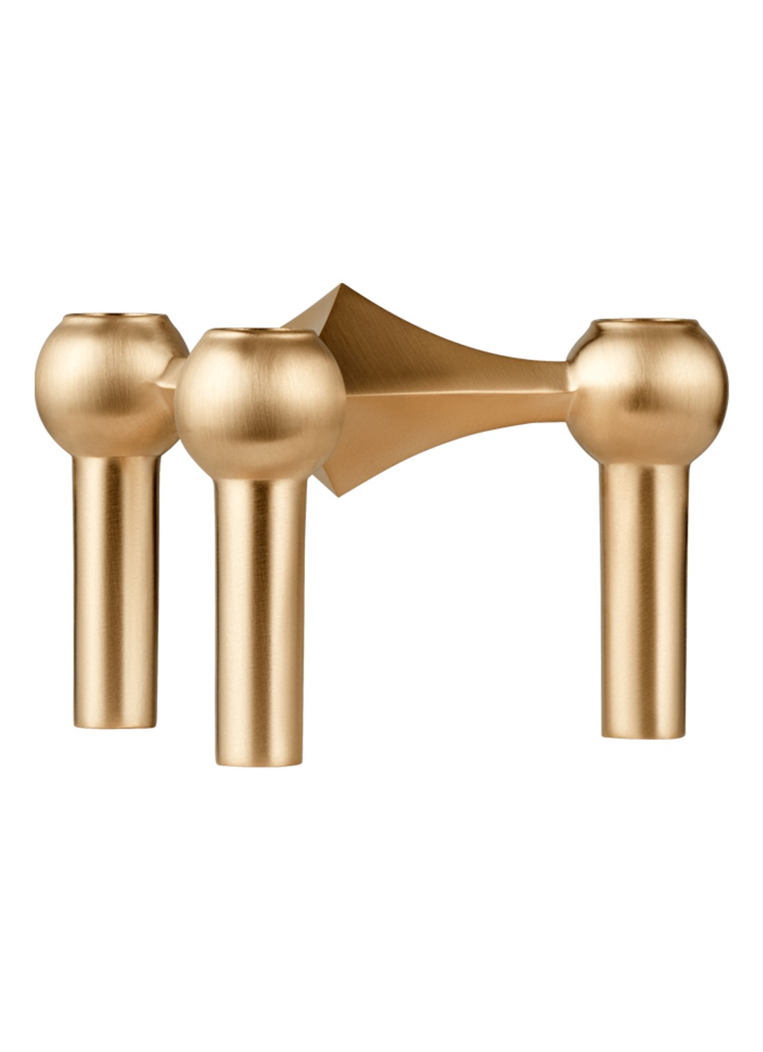 STOFF Nagel Kandelaar 6,9 cm - voorkant 3 goud