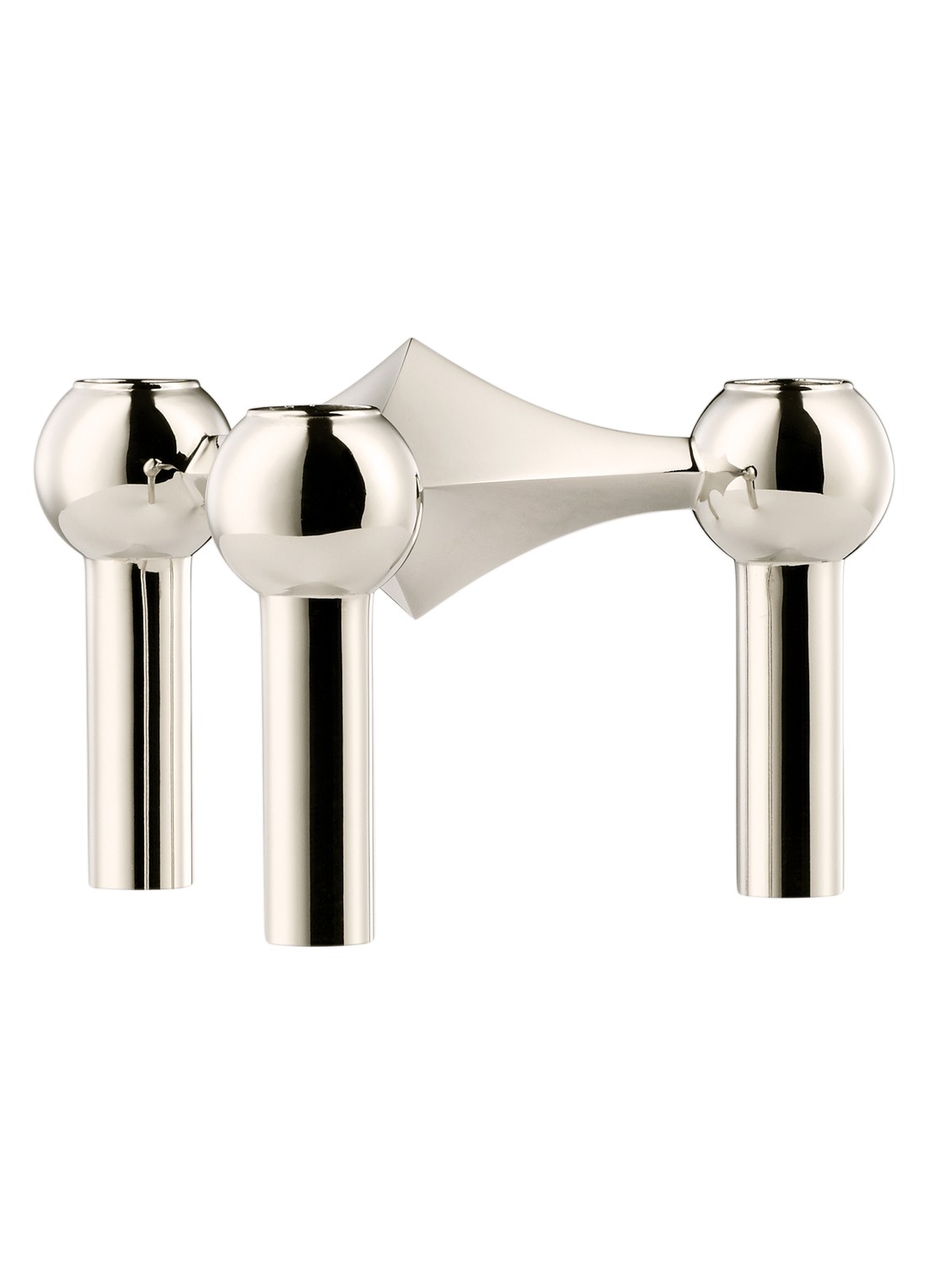 STOFF Nagel Kandelaar 6 cm - voorkant 4 zilver