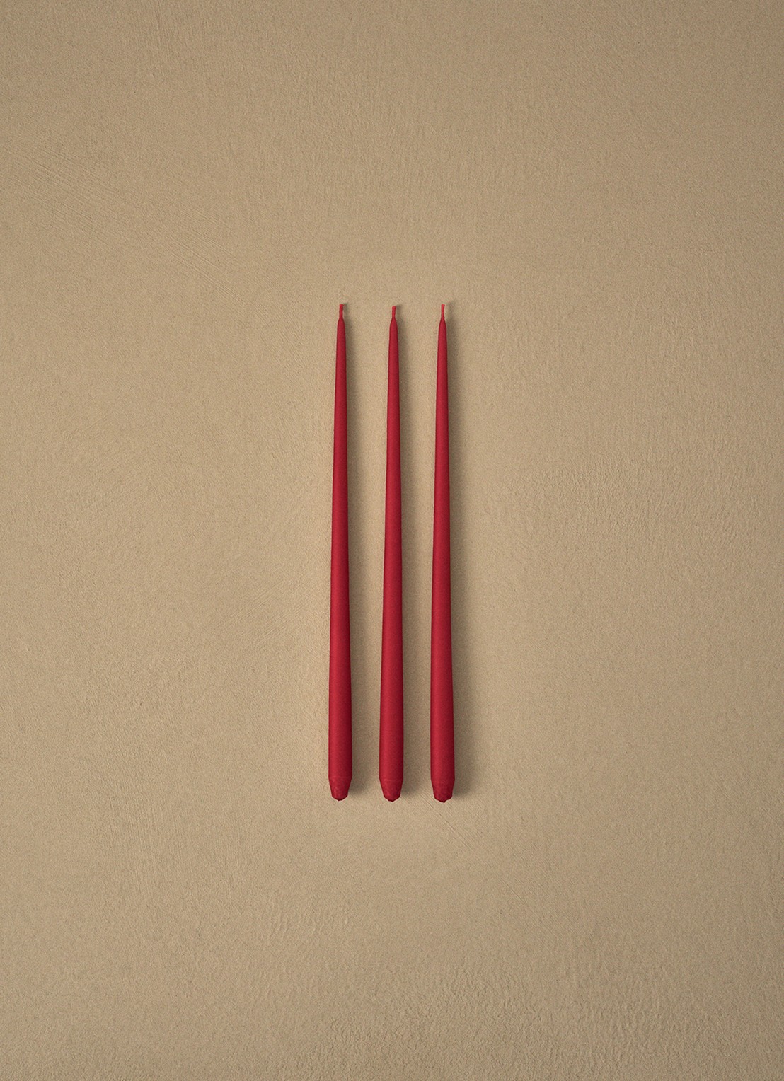 Stoff Nagel Stoff Nagel Ester & Erik kaars set van 6  - voorkant 2 rood