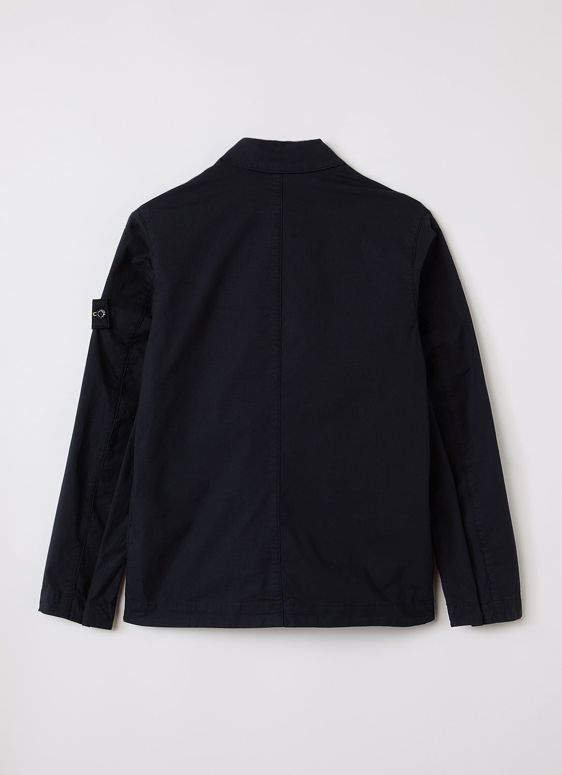 Stone Island 00001 overhemd met logo - achterkant zwart