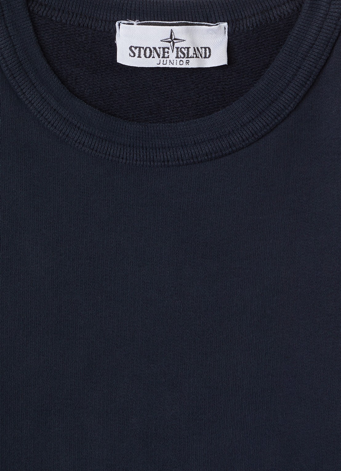 Stone Island 00001 sweater met logo - detail donkerblauw