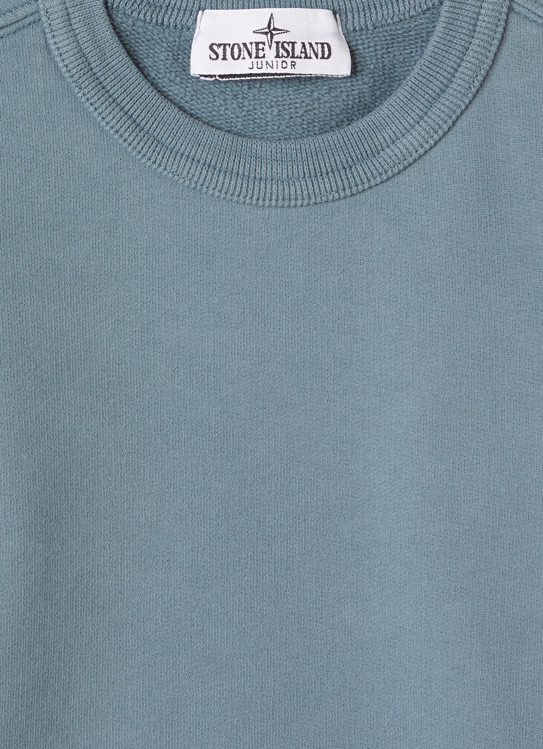 Stone Island 00001 sweater met logo - detail 3 staalblauw