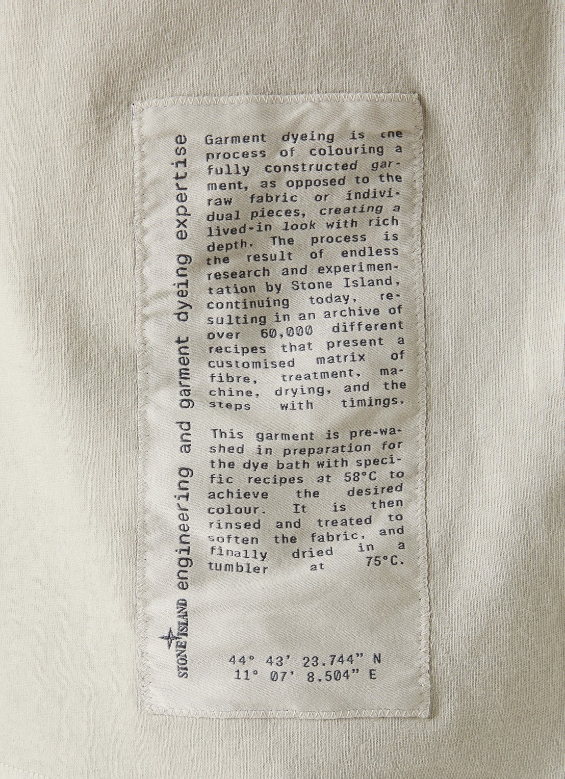 Stone Island 00001 T-shirt met logoprint - detail 3 lichtgrijs