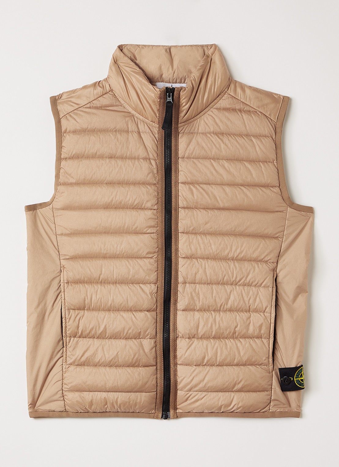 Stone Island 00002 gewatteerde bodywarmer - voorkant grijs