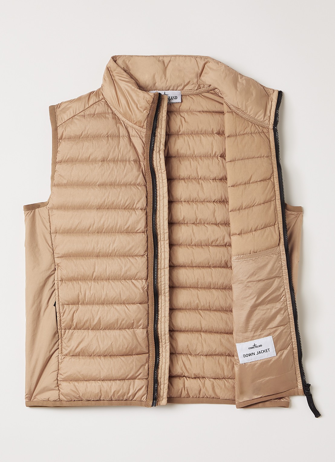 Stone Island 00002 gewatteerde bodywarmer - voorkant 2 grijs