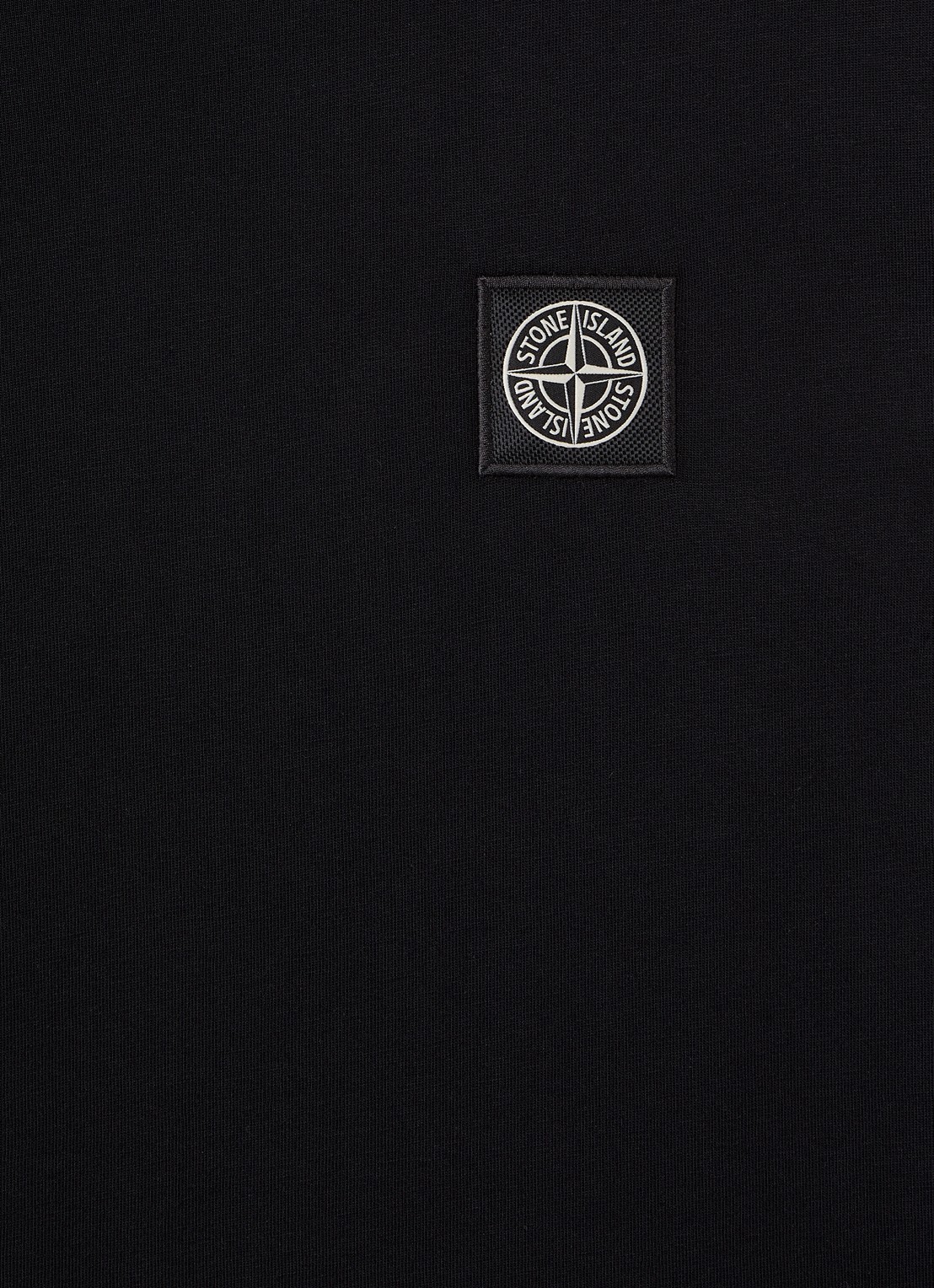Stone Island 00002 Longsleeve met logo - detail zwart