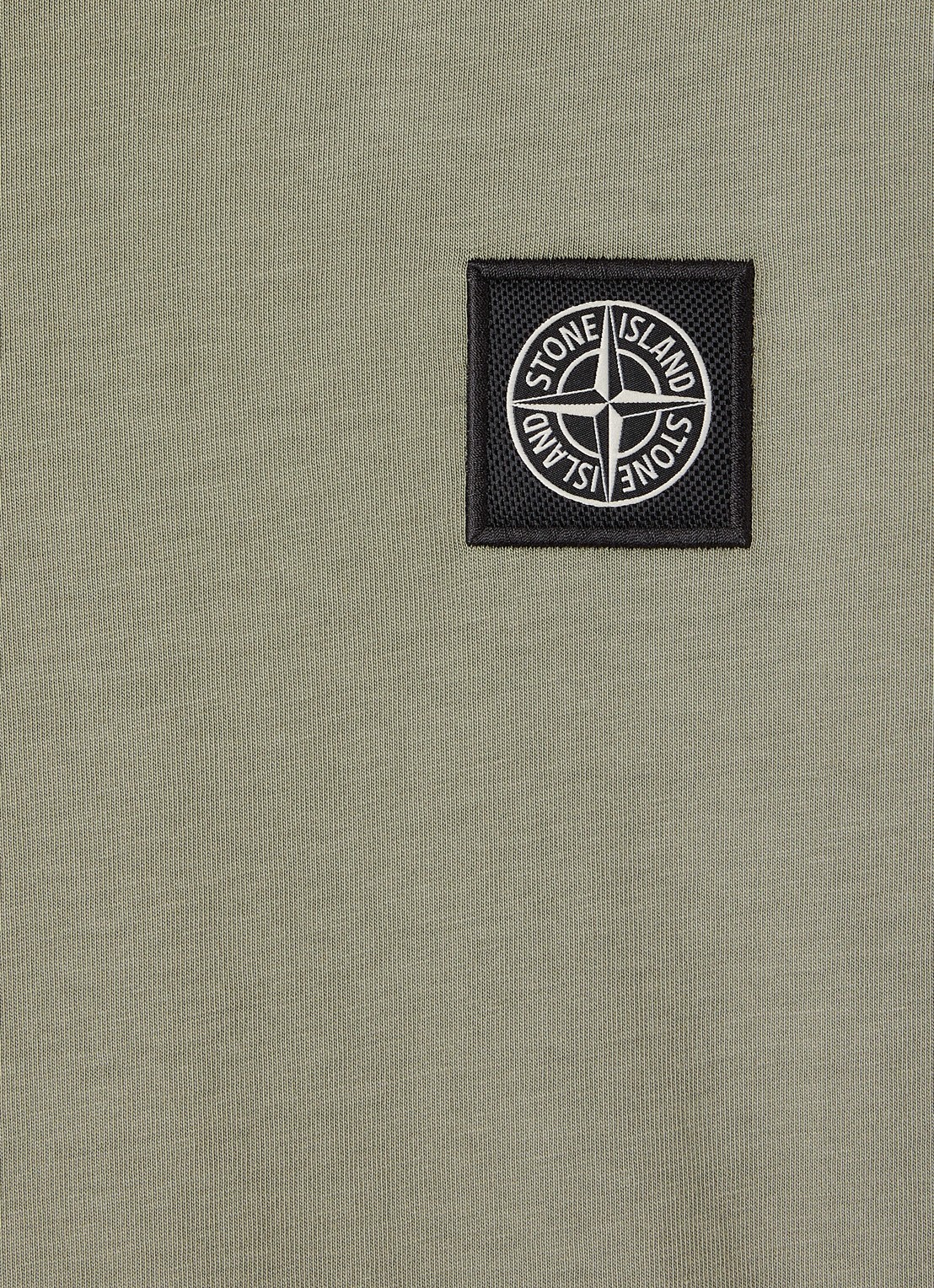 Stone Island 00002 Longsleeve met logo - detail antraciet