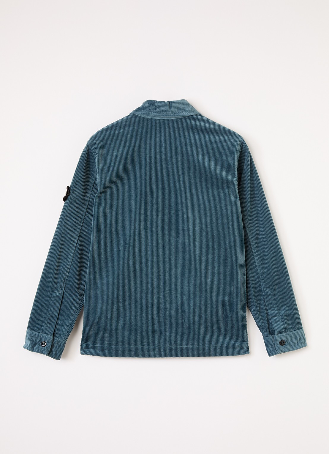 Stone Island 00002 overshirt van corduroy - achterkant petrol