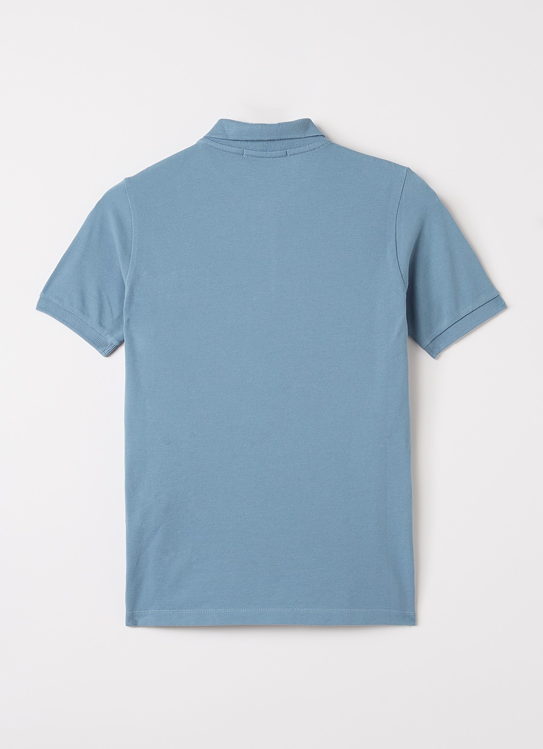 Stone Island 00002 Polo met logo - voorkant 2 blauw