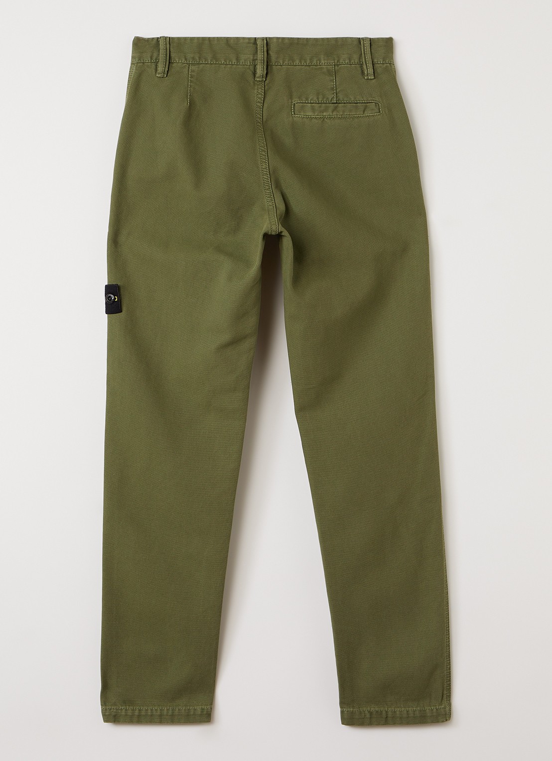 Stone Island 00002 slim fit chino met broekzakken - voorkant 2 legergroen