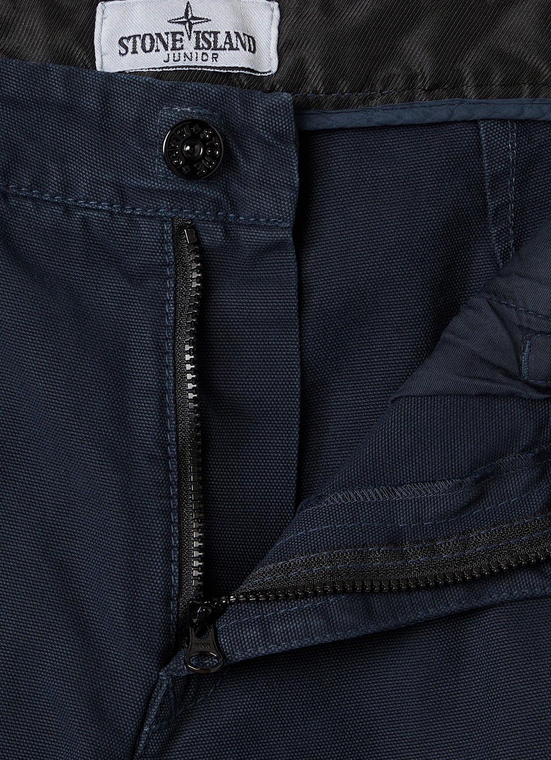 Stone Island 00002 slim fit chino met broekzakken - detail 3 donkerblauw