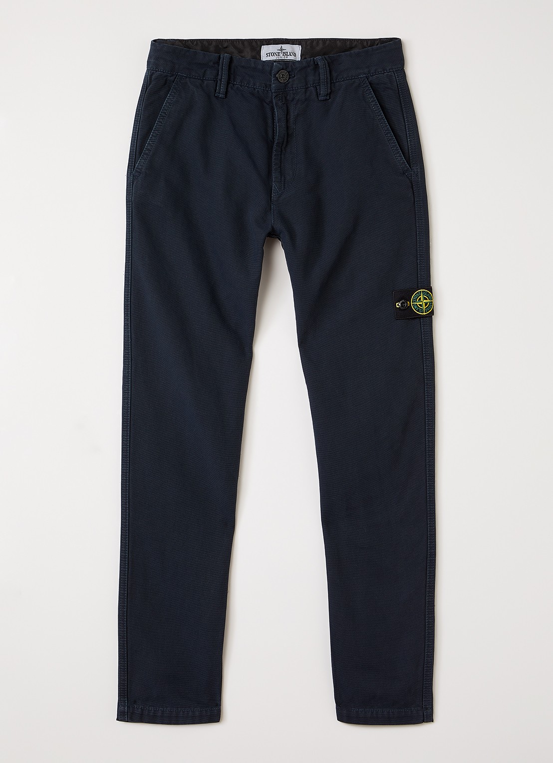 Stone Island 00002 slim fit chino met broekzakken - voorkant donkerblauw