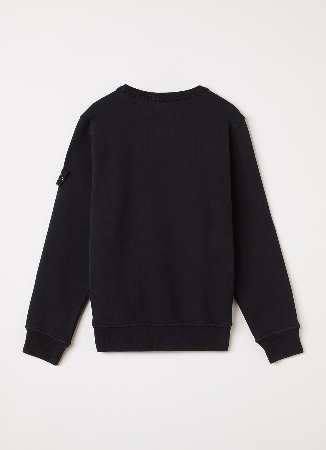 Stone Island 00002 sweater met logo - voorkant 3 zwart