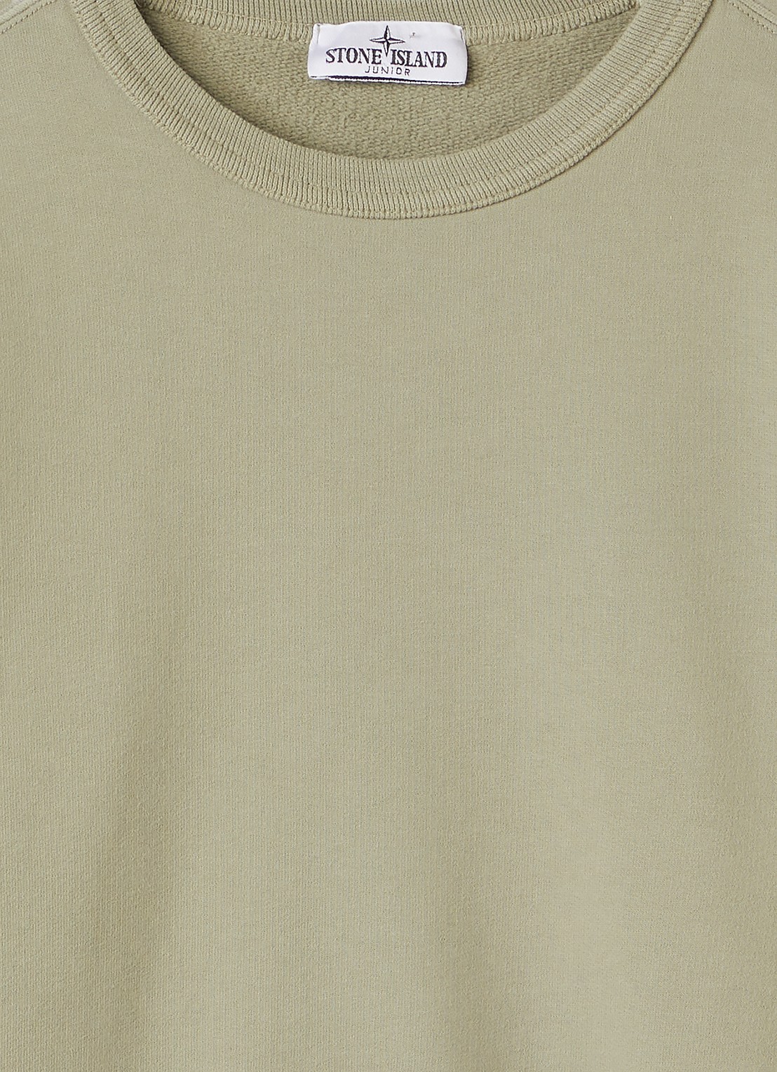 Stone Island 00002 sweater met logo - detail lindegroen
