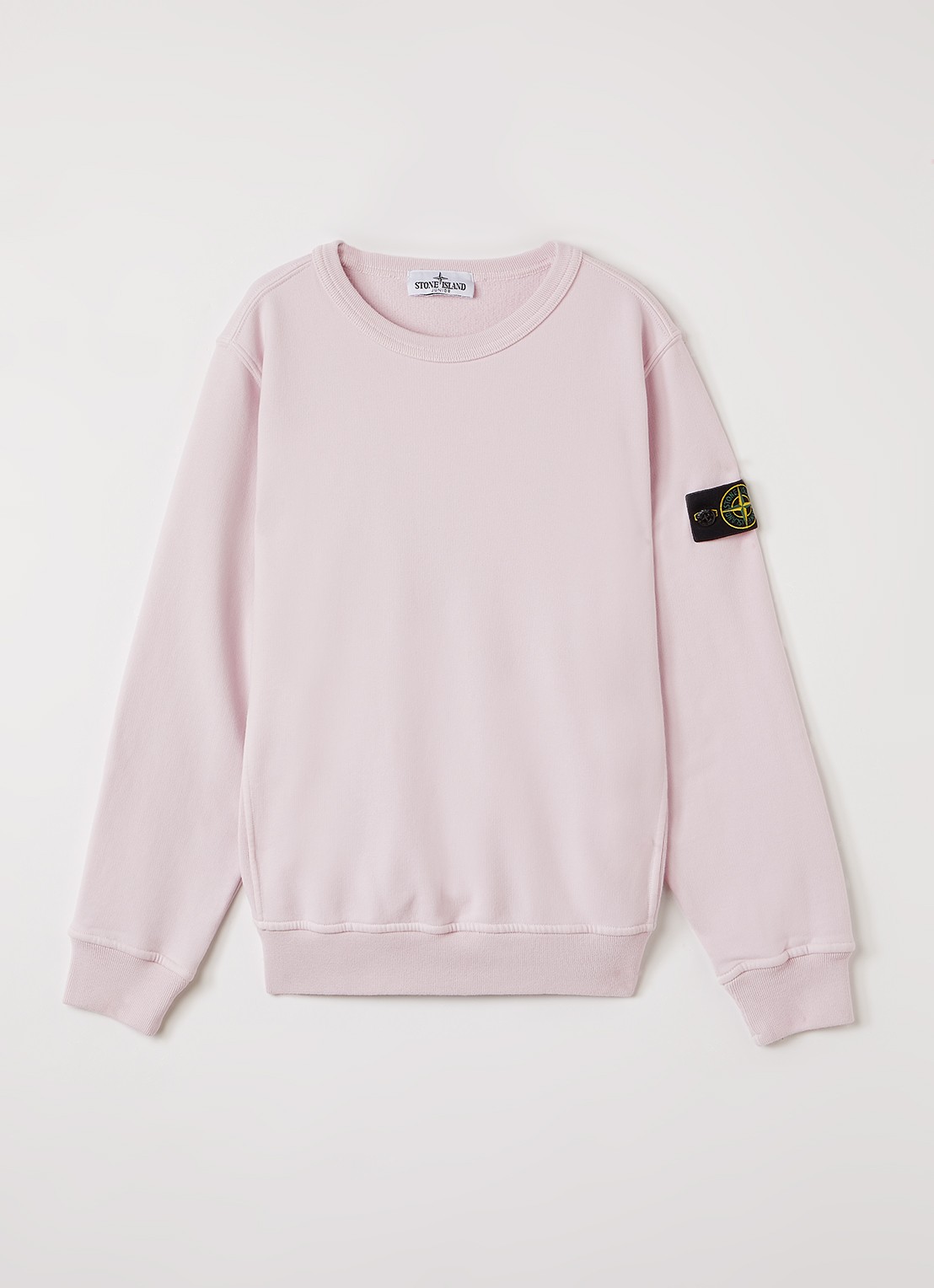 Stone Island 00002 sweater met logo - voorkant 2 roze