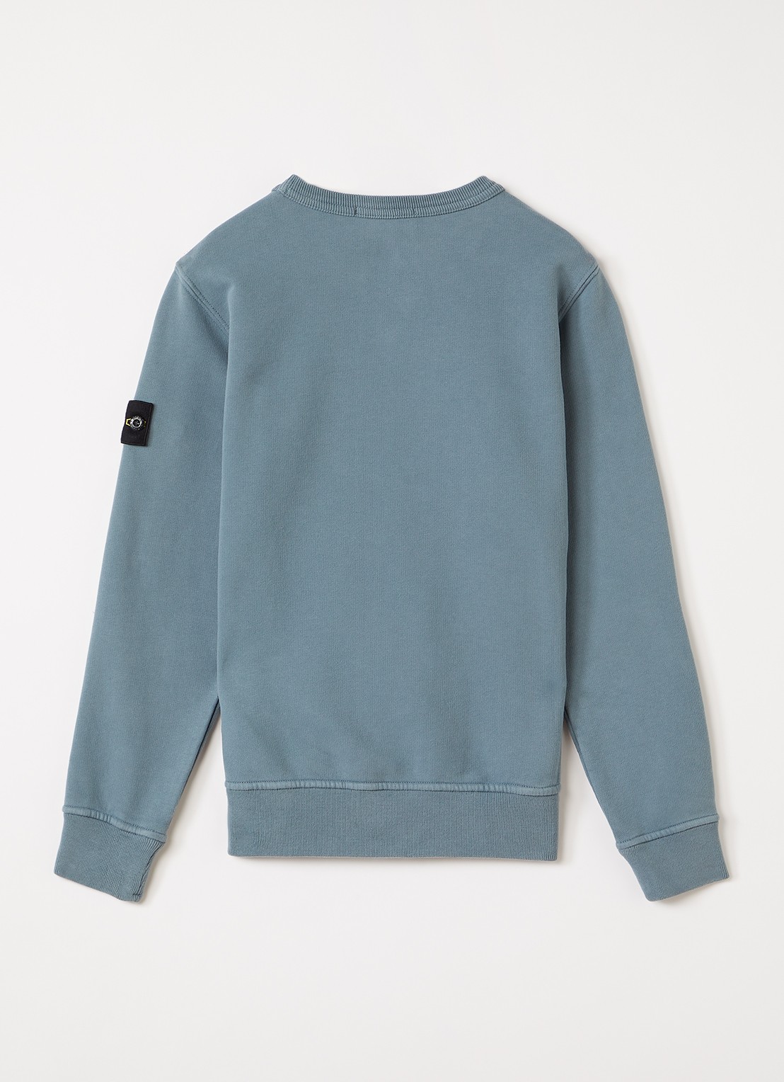 Stone Island 00002 sweater met logo - voorkant 2 petrol