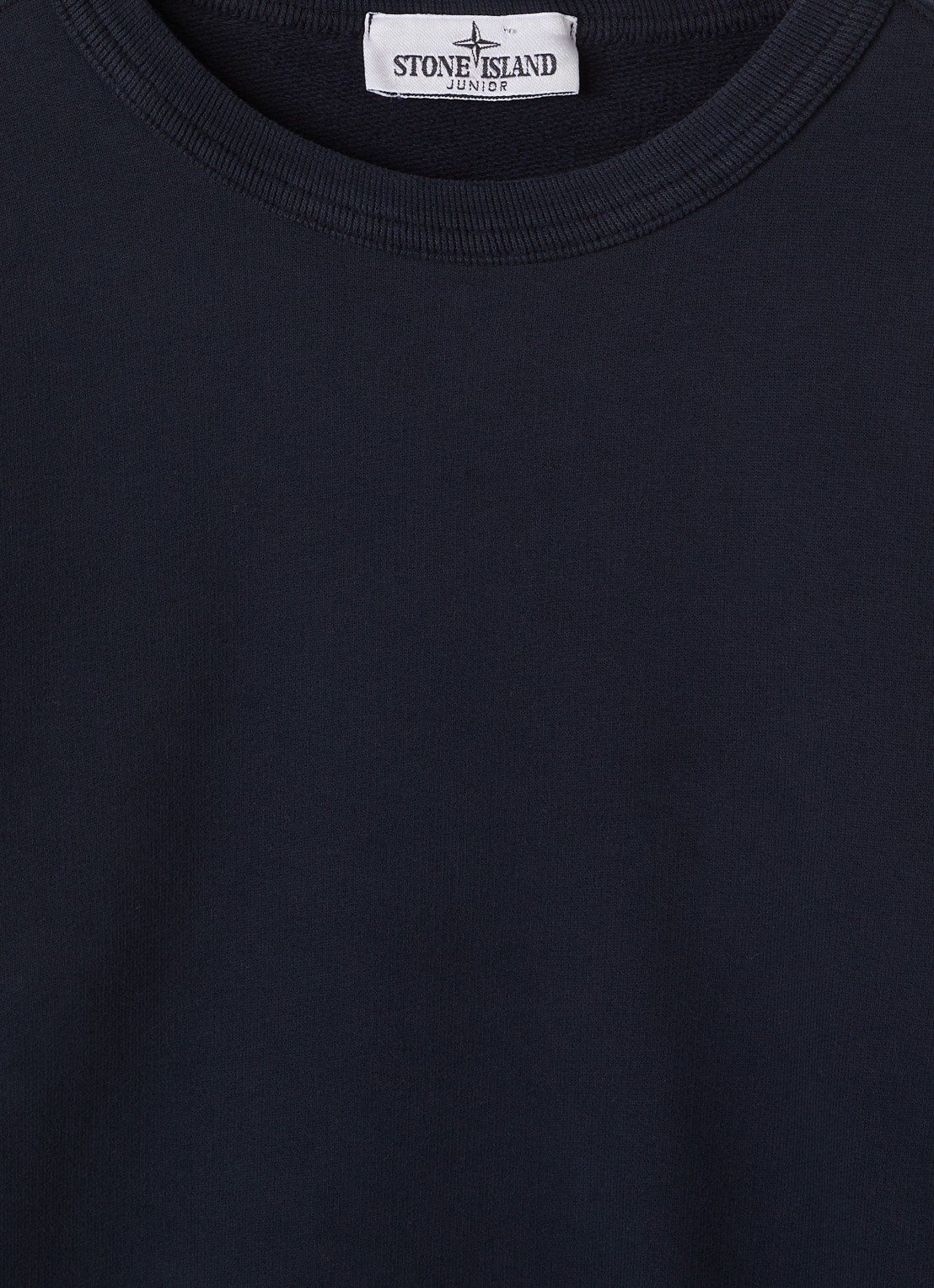 Stone Island 00002 sweater met logo - detail 3 donkerblauw