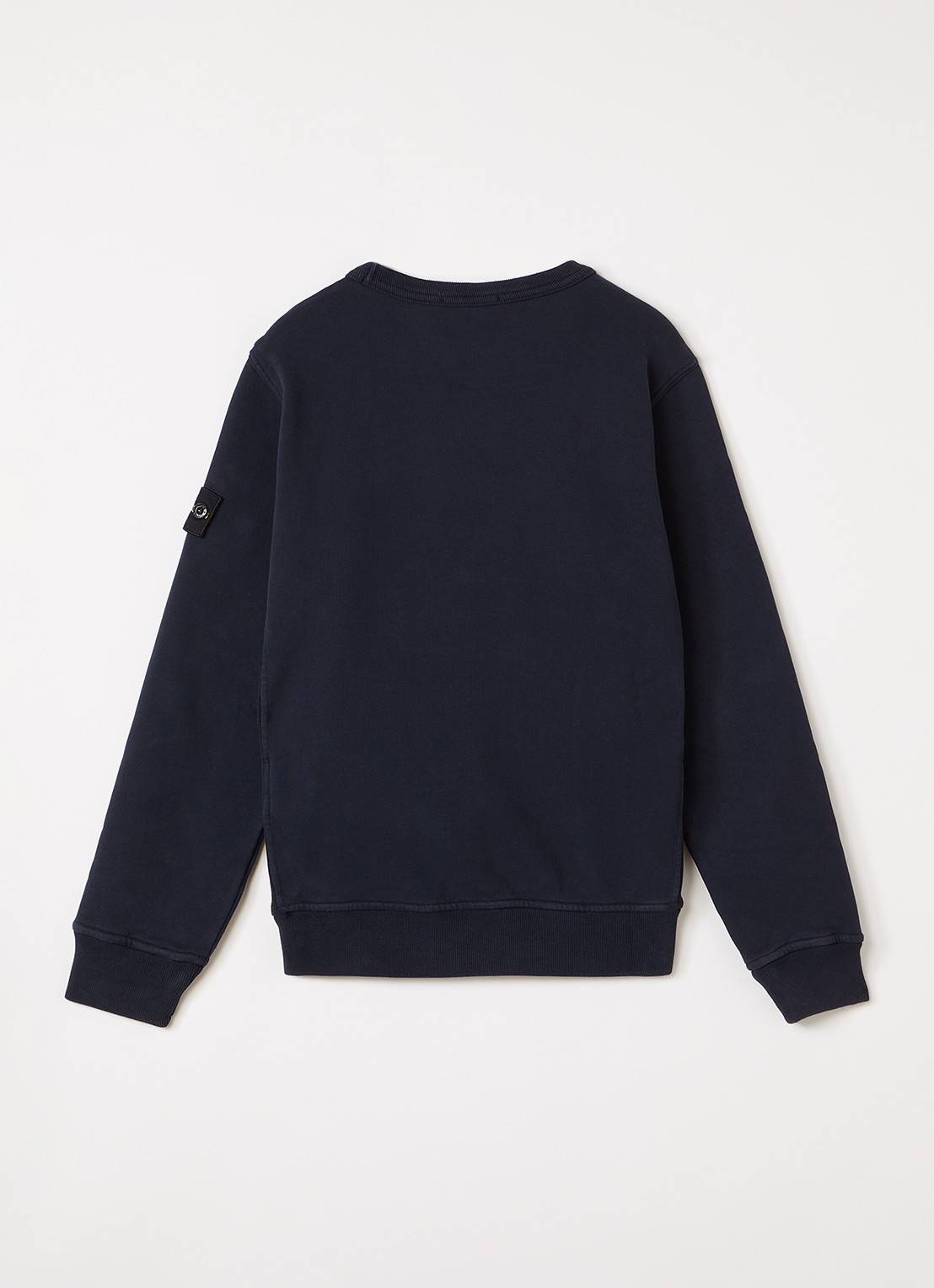 Stone Island 00002 sweater met logo - voorkant 2 donkerblauw