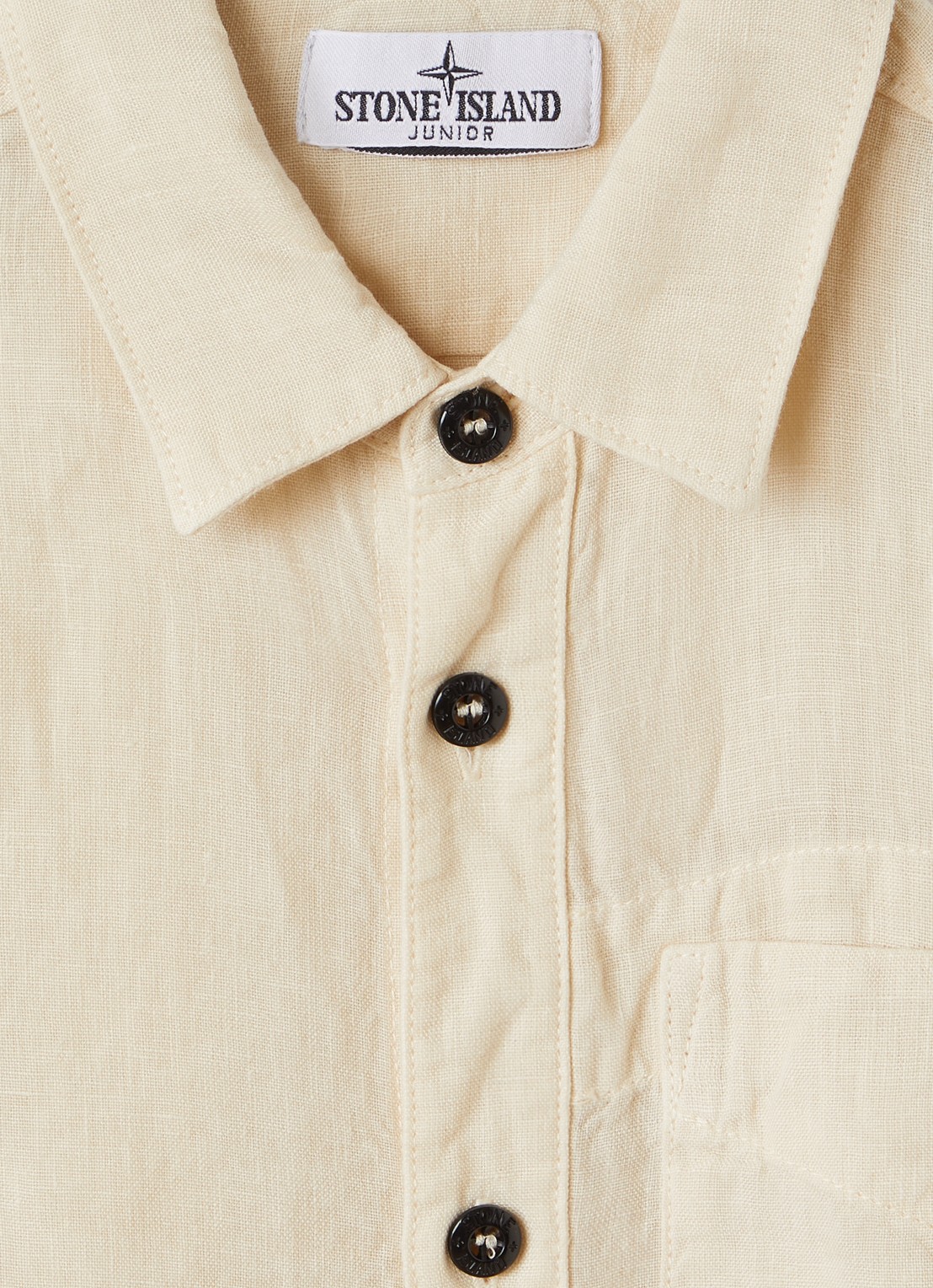 Stone Island 00003 overhemd van linnen - detail 3 beige