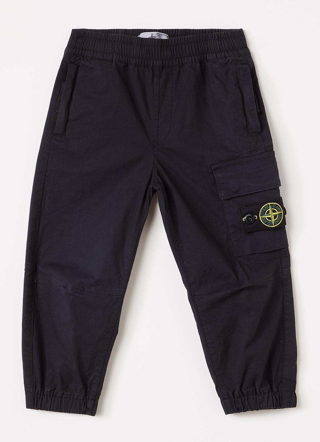 Stone Island 00003 tapered fit cargobroek - voorkant zwart