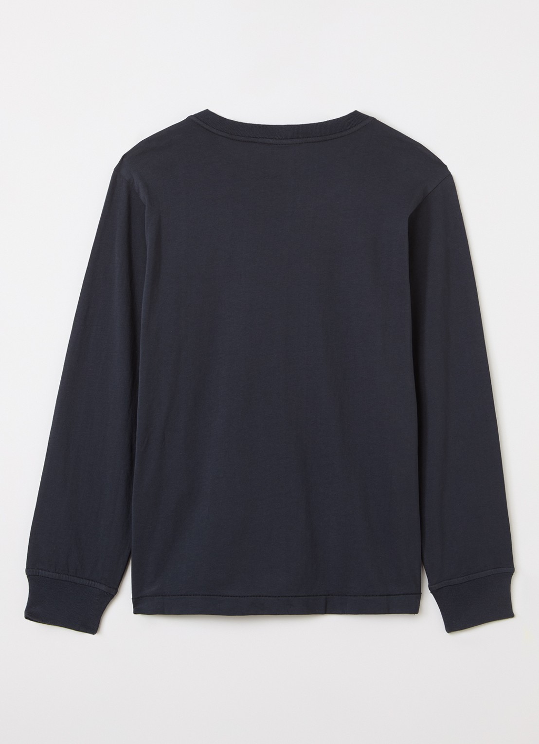 Stone Island 00004 longsleeve met logo - voorkant 2 donkerblauw