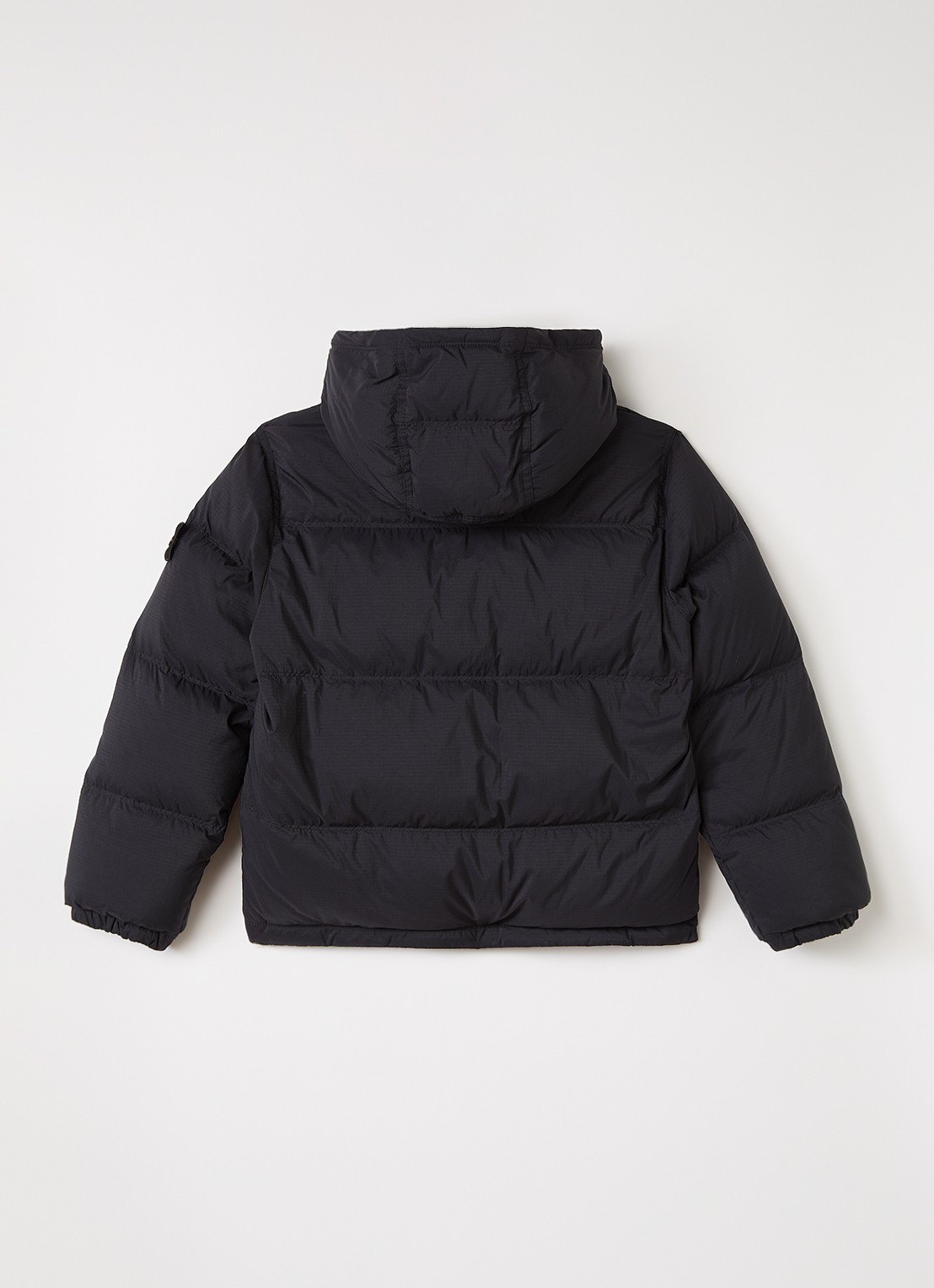 Stone Island 00005 puffer jack met logo - achterkant 3 donkerblauw