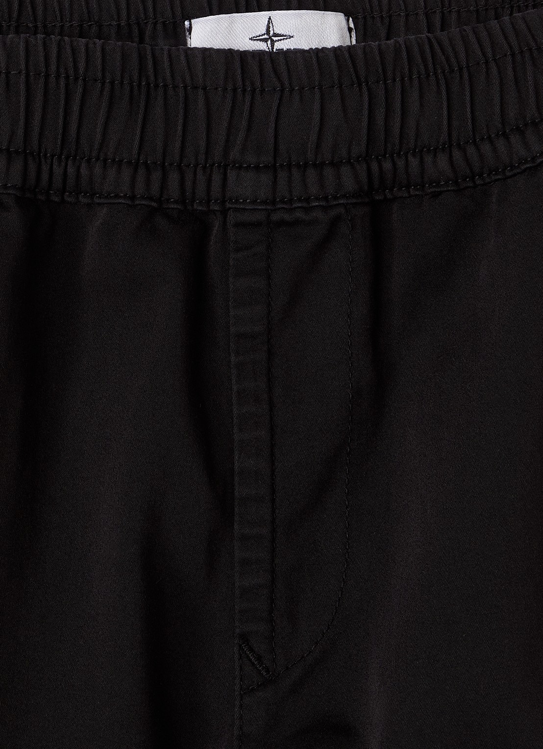 Stone Island 00006 tapered fit cargobroek met logo - detail 3 zwart