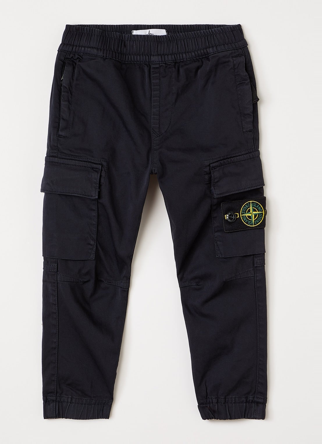 Stone Island 00006 tapered fit cargobroek - voorkant donkerblauw