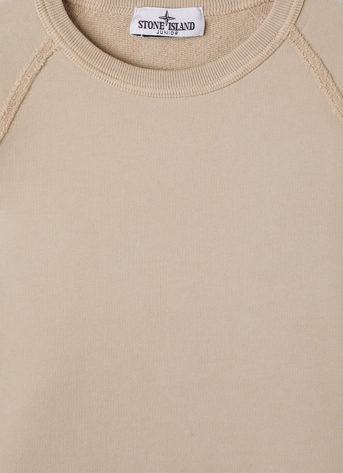 Stone Island 00007 sweater met logo - detail beige