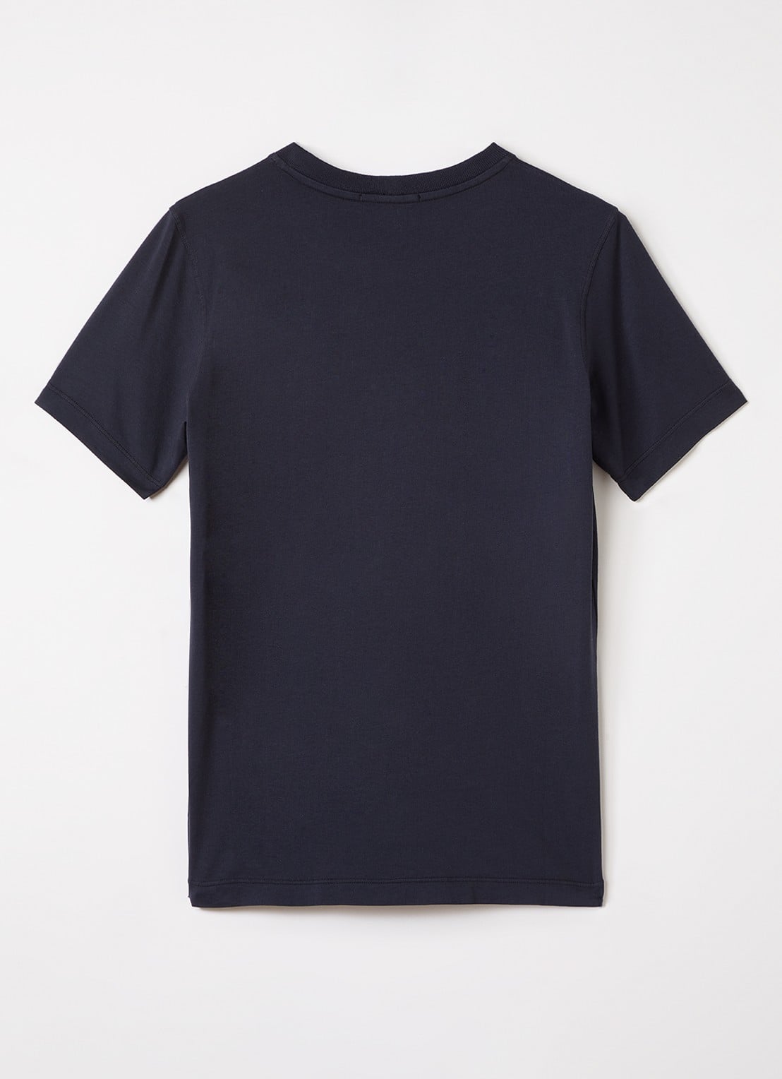 Stone Island 00009 T-shirt met logoprint - voorkant 2 donkerblauw
