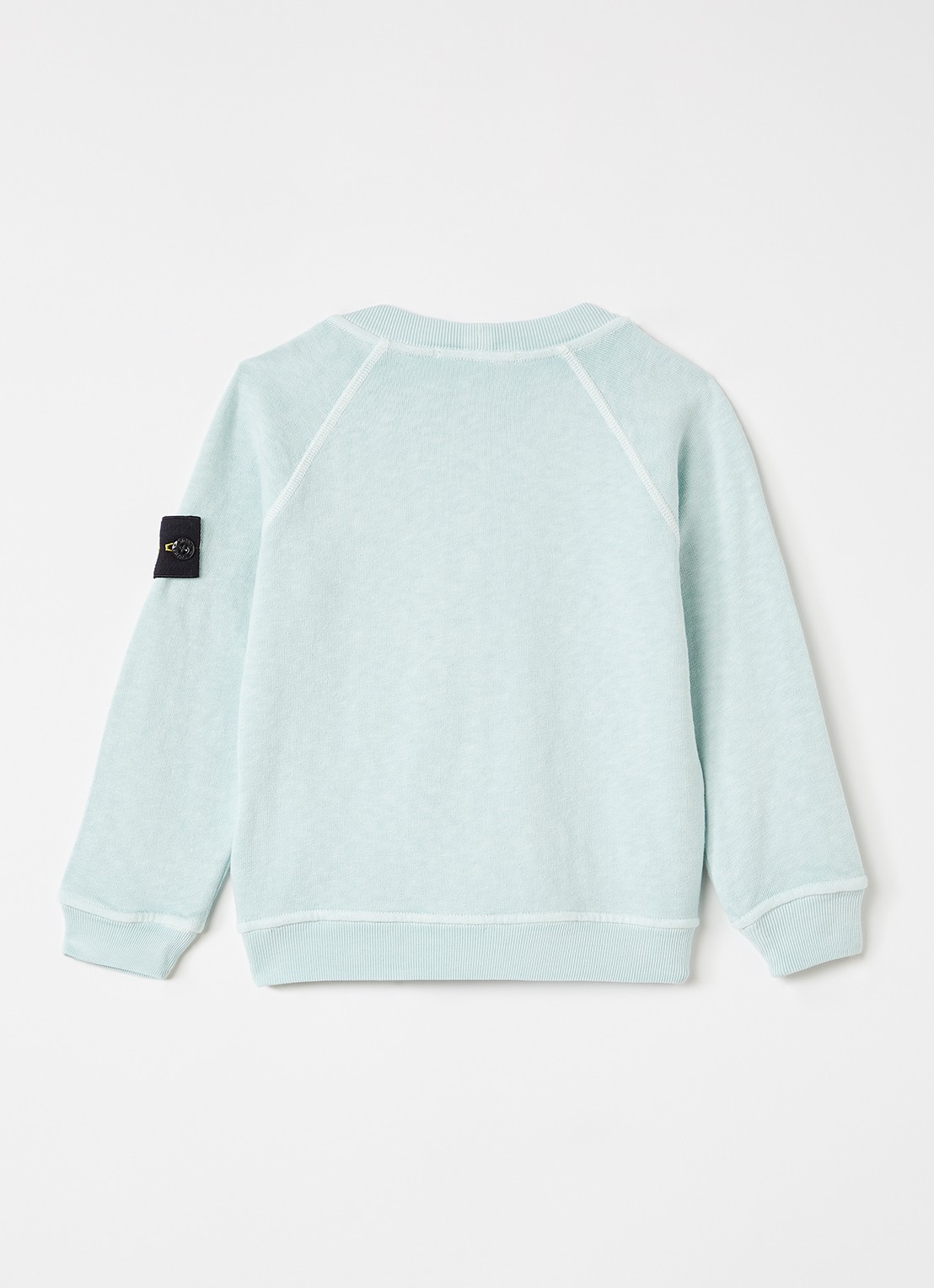 Stone Island 00012 sweater met logo - voorkant 2 mint