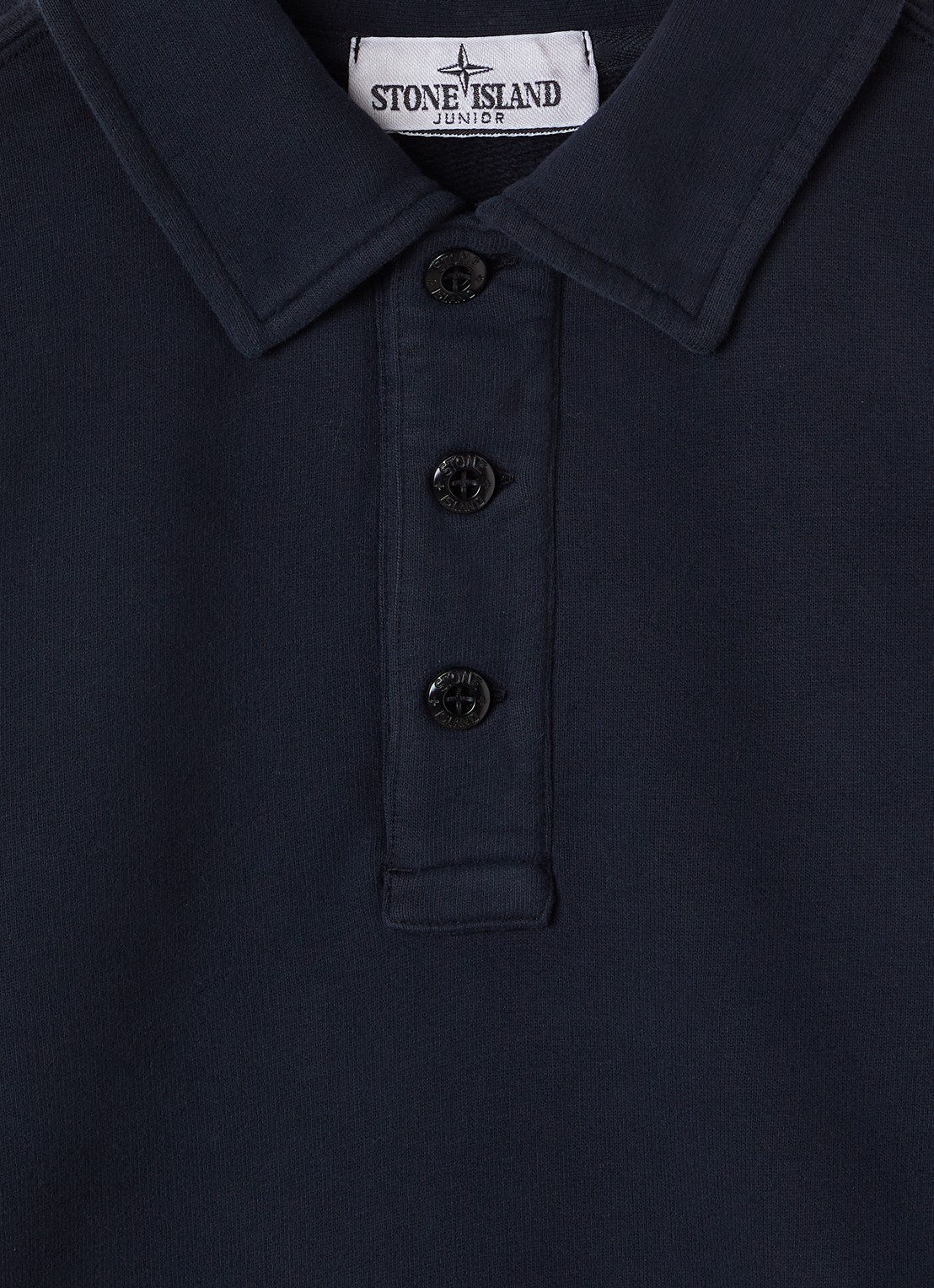 Stone Island 00012 sweater met logo - detail 3 donkerblauw
