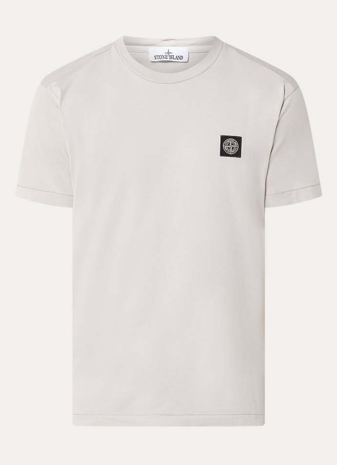 Stone Island 11002 T-shirt met logo - voorkant 4 grijs