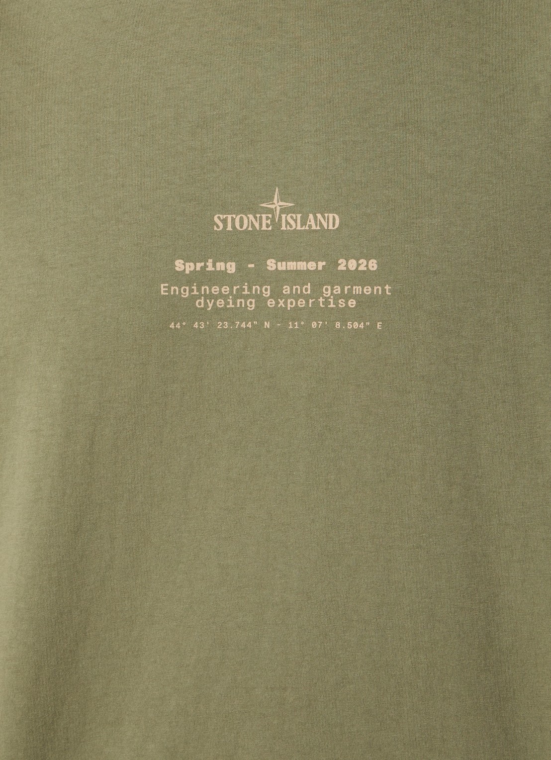 Stone Island 12002 T-shirt met logo- en backprint - detail 4 olijfgroen