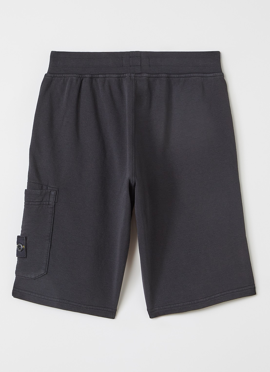 Stone Island 200006 straight fit korte joggingbroek met opgestikte zak - voorkant 3 zwart
