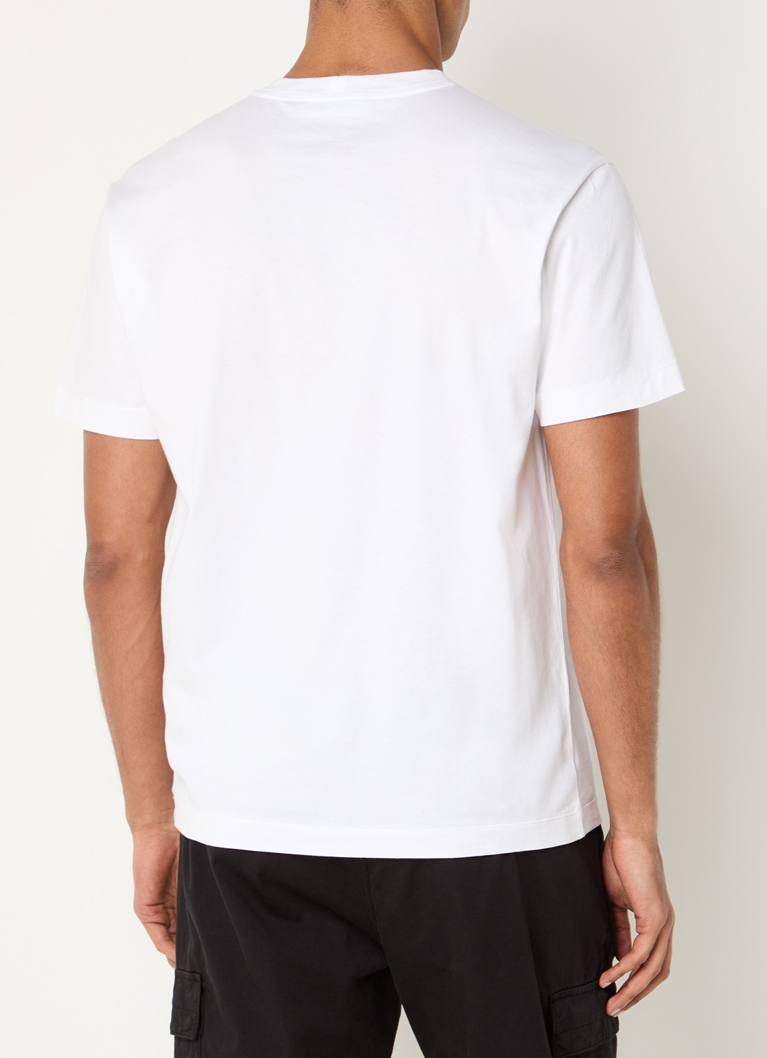 Stone Island 2100027 T-shirt met logo - achterkant wit