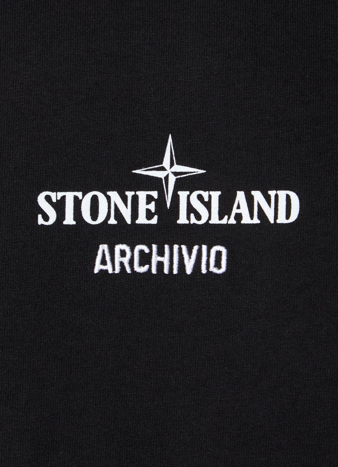 Stone Island 2100033 T-shirt met logo- en backprint - detail 5 zwart
