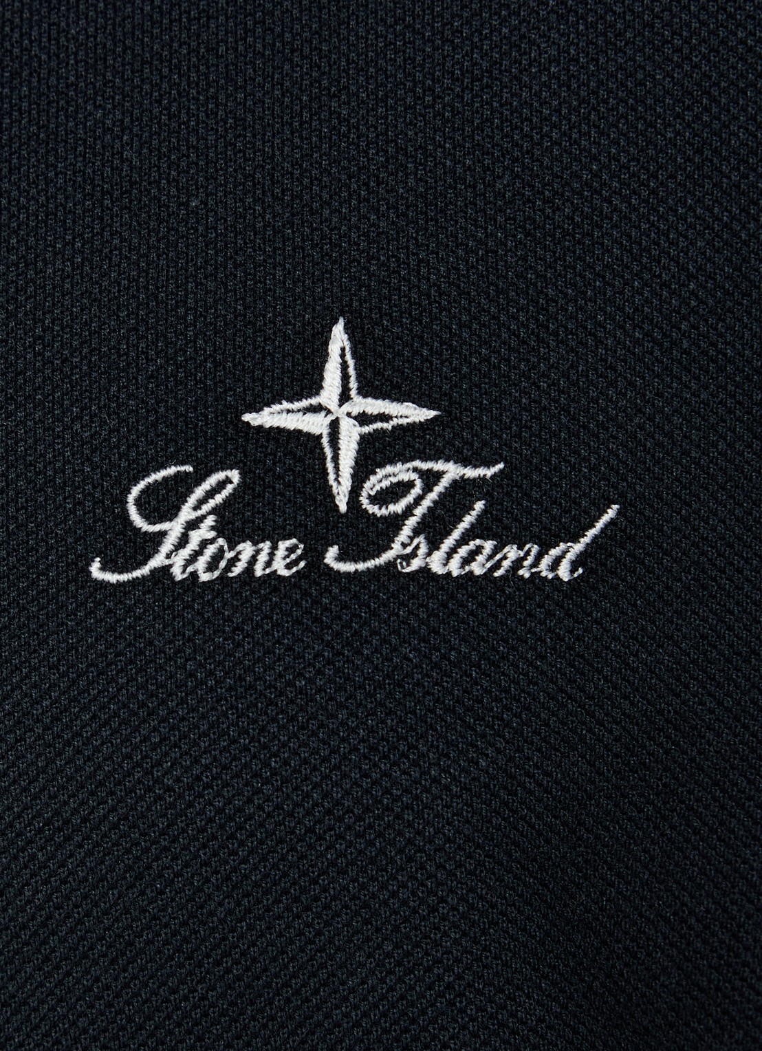 Stone Island 2200002 Regular fit polo met logoborduring - detail 5 donkerblauw