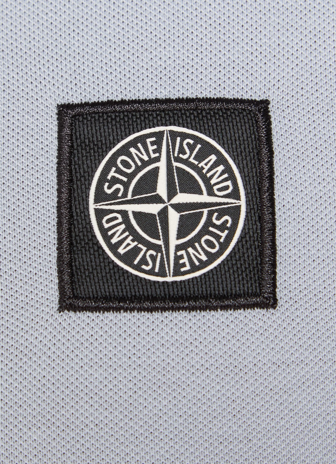 Stone Island 2200008 Slim fit polo van piqué katoen met logo - detail 2 donkerblauw