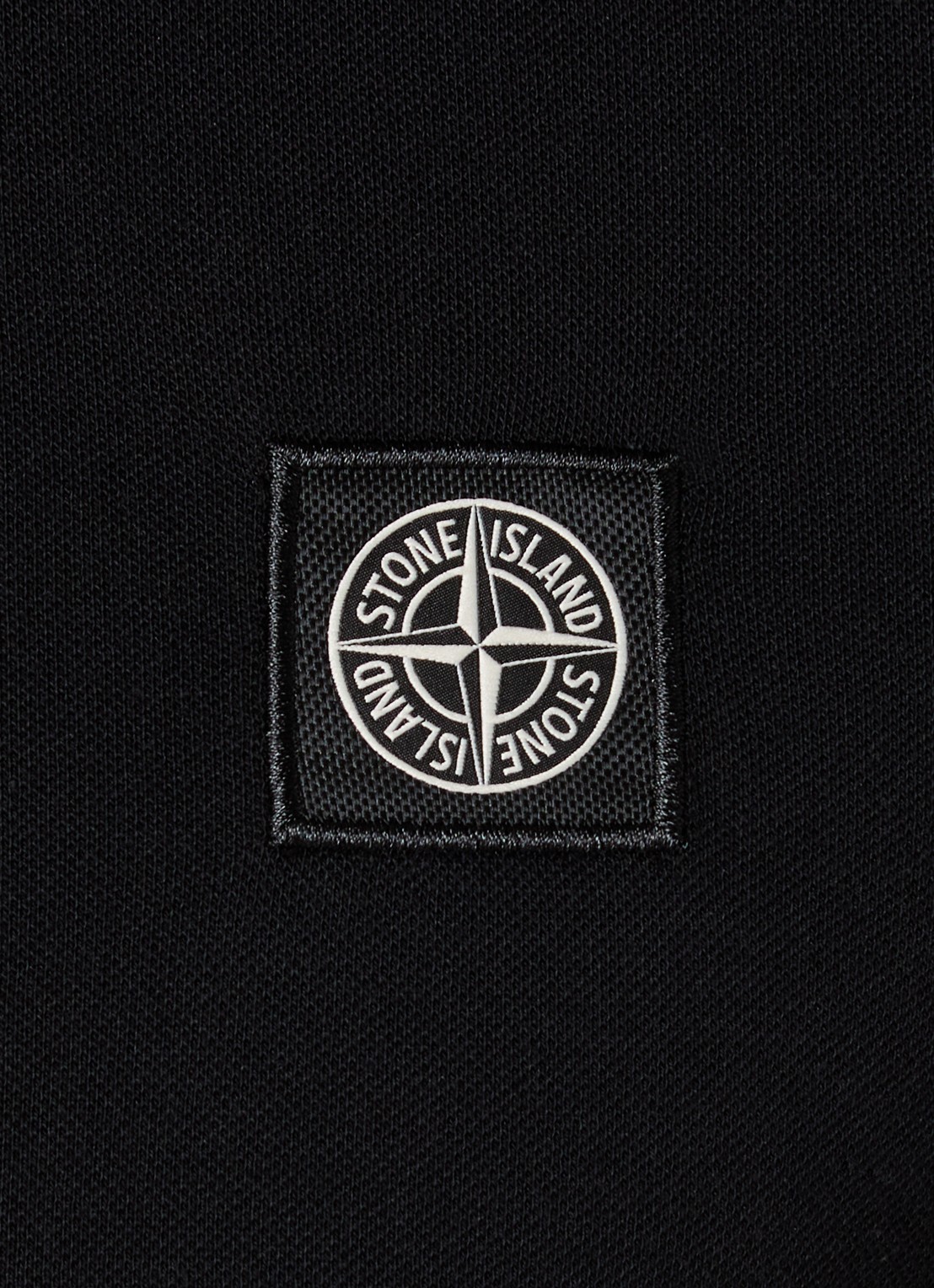 Stone Island 2200010 Regular fit polo met logoborduring - detail 5 zwart